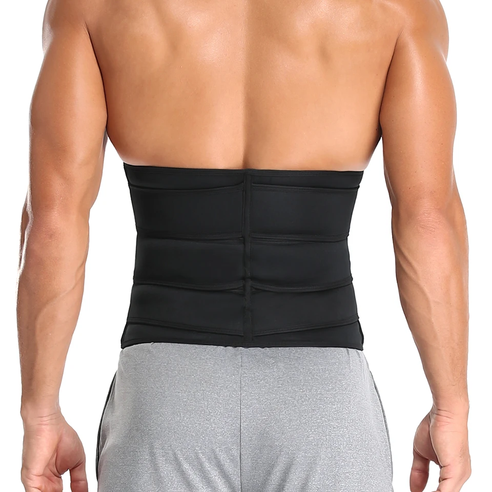 Men Waist Trainer Slimming Body Shaper Fitness Belt Weight Loss Fat Burning Sport Girdle Sweat Trimmer Workout Cincher Shapewear
