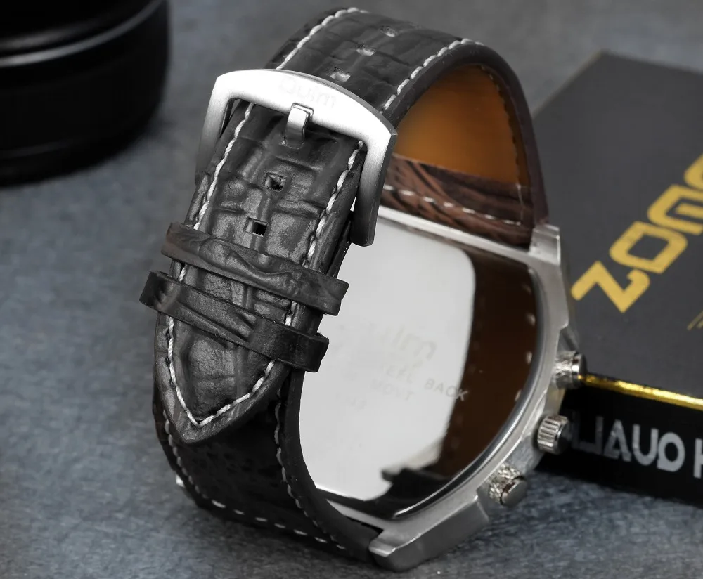 LANCARDO 2022 Trendy Luxury Brand Men Watches Men Sport Watches Two Time Zone Wristwatch Decorative Compass Male Quartz Watch