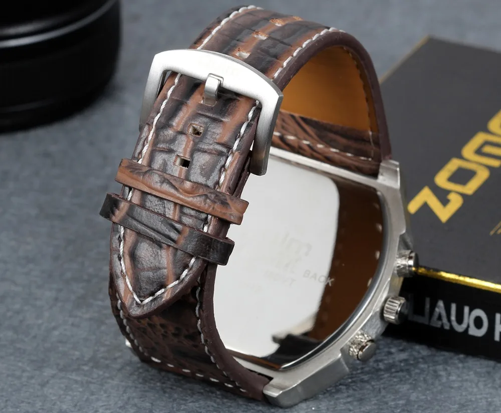 LANCARDO 2022 Trendy Luxury Brand Men Watches Men Sport Watches Two Time Zone Wristwatch Decorative Compass Male Quartz Watch