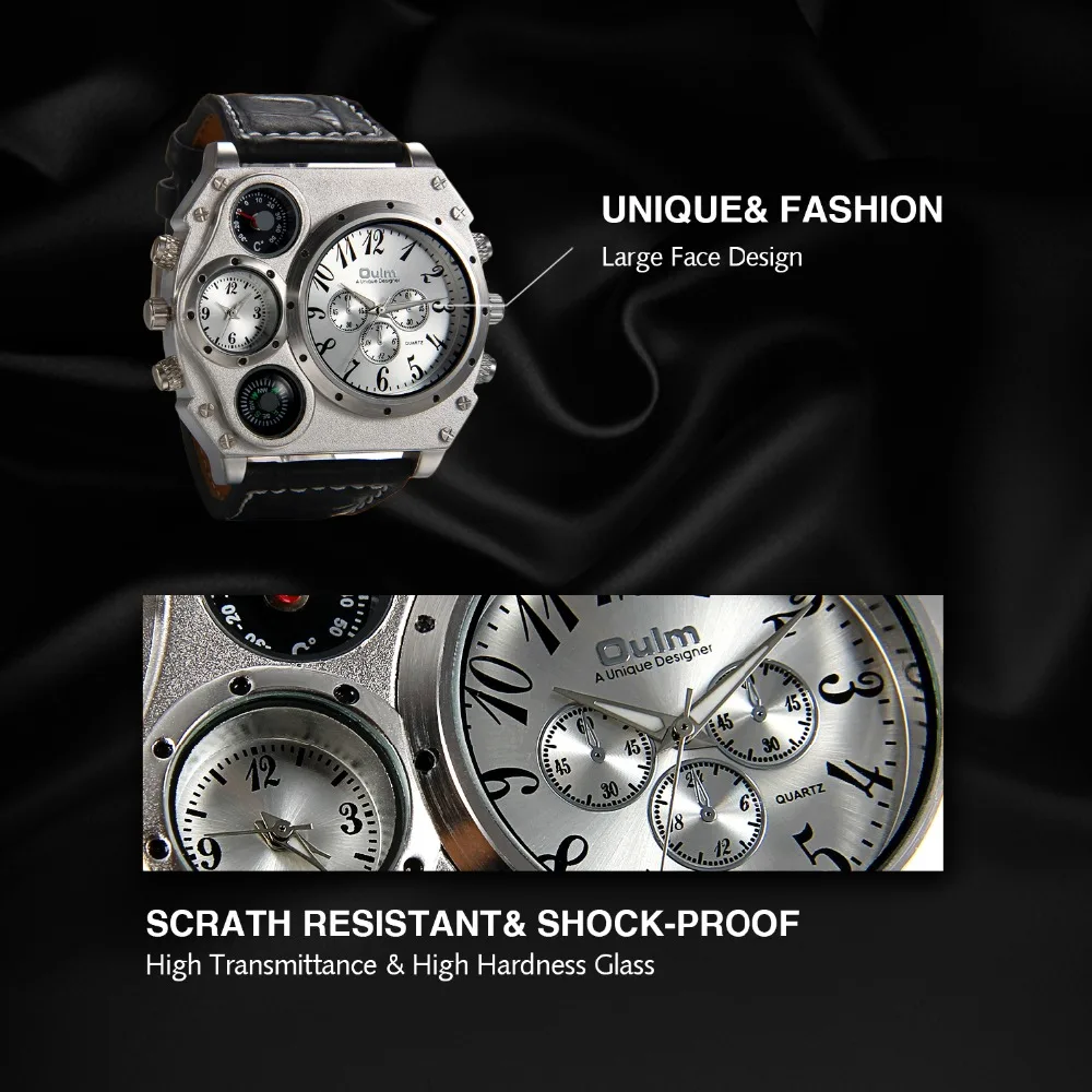 LANCARDO 2022 Trendy Luxury Brand Men Watches Men Sport Watches Two Time Zone Wristwatch Decorative Compass Male Quartz Watch