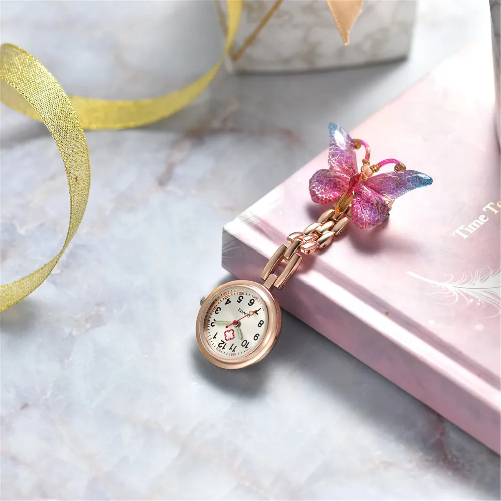 LANCARDO 2021 New Delicate Owl Brooch Nurse Watch Women Ladies Doctor Pocket Watches lovely Silver Color Medical Watches