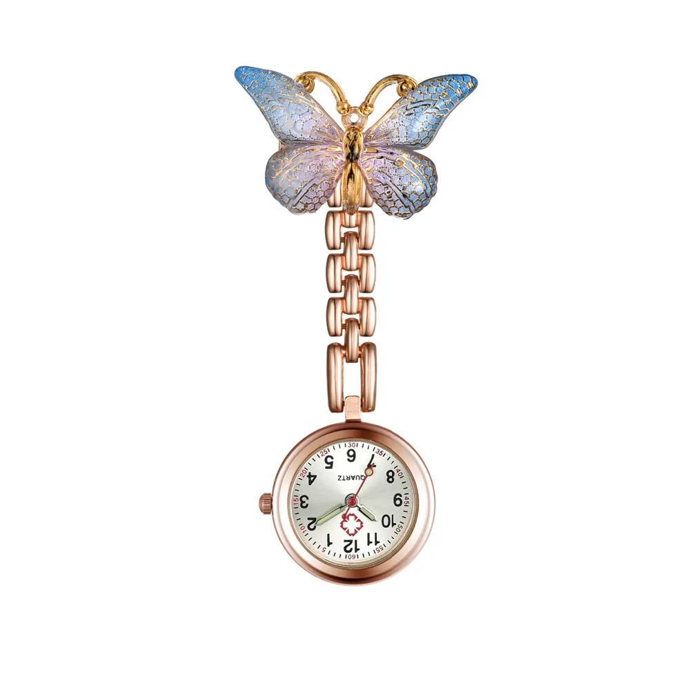 LANCARDO 2021 New Delicate Owl Brooch Nurse Watch Women Ladies Doctor Pocket Watches lovely Silver Color Medical Watches
