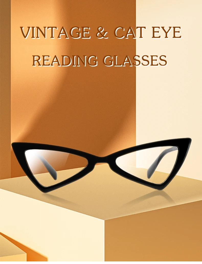OCCI CHIAR Cat Eye Reading Glasses Women Lightweight Cute Readers Hyperopia Eyeglasses Frames Fashion Magnifying Eyewear 1 1.5 2