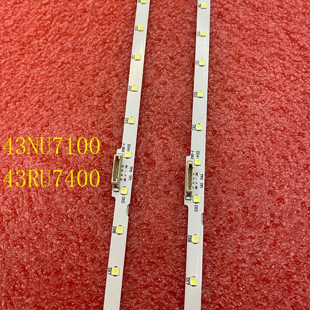 LED Backlight Strip(2) for Samsung UE43NU7192U UE43RU7092 UN43NU7100 UE43NU7100 UE43NU7120 UE43NU7170 UN43RU7400G BN61-15482A