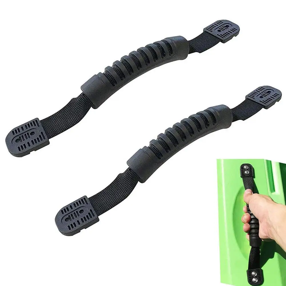 2pcs/set Rubber Kayak Carry Handle Sturdy Plastic Boat Handle DIY Yacht Canoe Accessories for Kayaking Canoe Boat