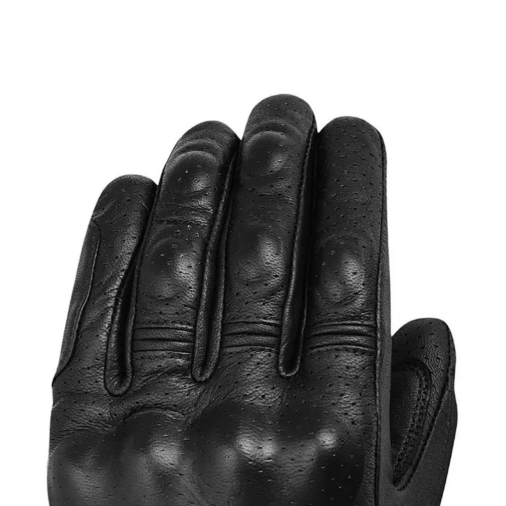 High Quality Goatskin Men Motorcycle Gloves Genuine Leather Touch Screen Motocross Racing Riding Gloves Dirt Bike Cycling Guante