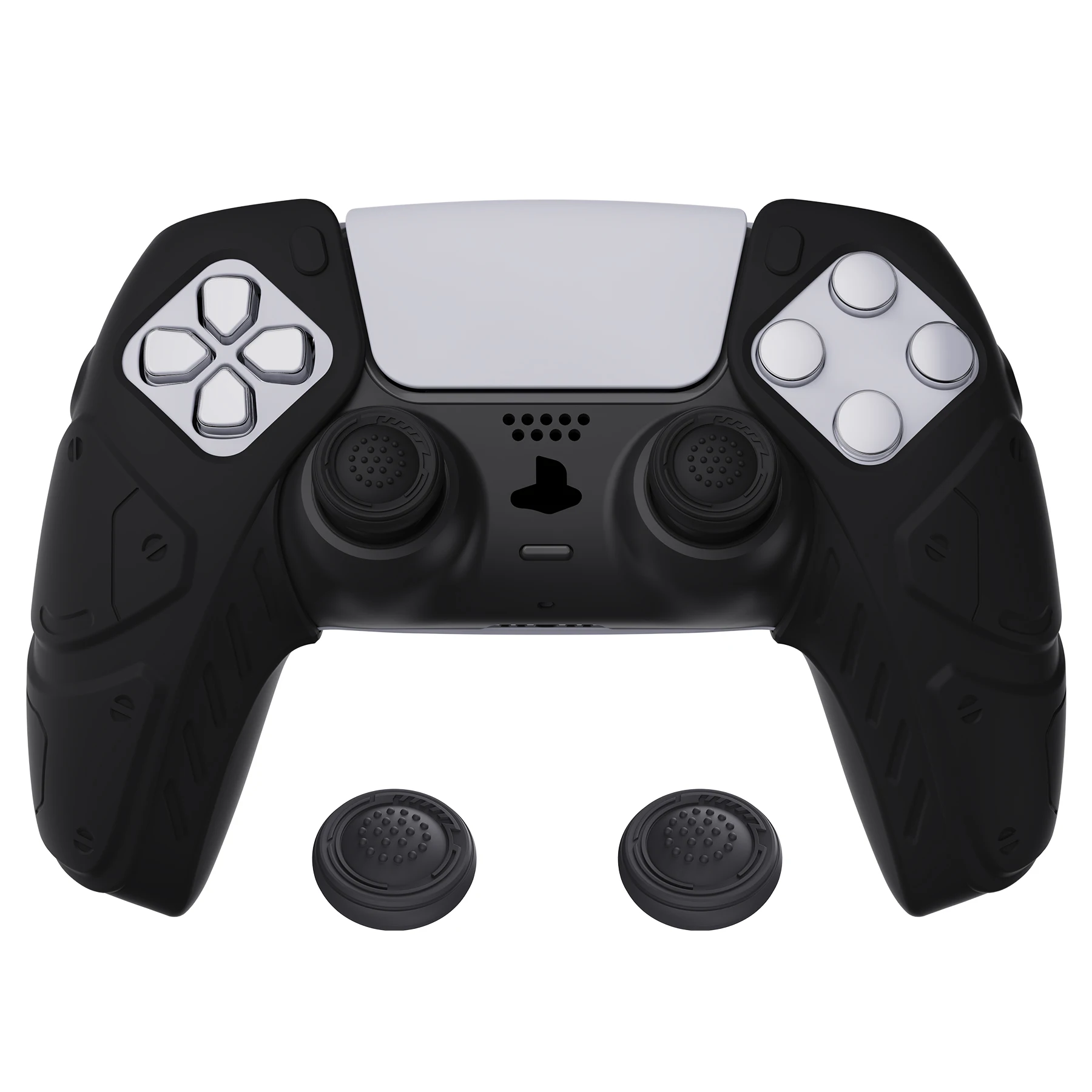 PlayVital Silicone Protective Cover for PS5 Controller, Soft Rubber Grip Case with Thumbstick Caps, Anti-Slip Controller Skin