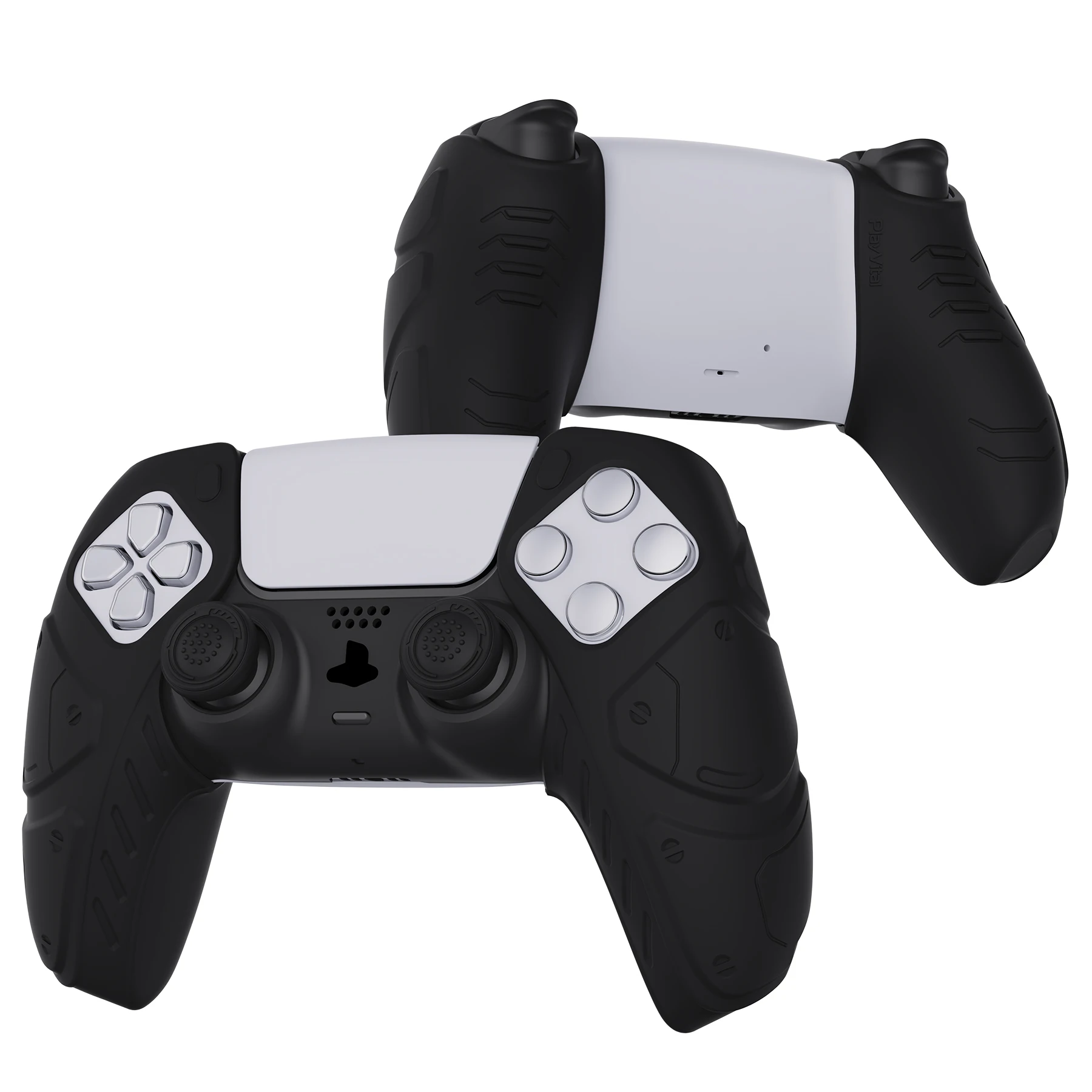 PlayVital Protective Cover for ps5 Controller, Soft Silicone Case Grips Rubber Skins W/Thumbstick Caps
