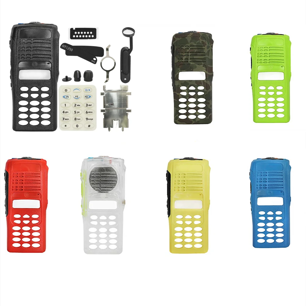Multi-color Full-keypad Replacement Housing Case Cover For HT1250 GP338 GP380 PRO7150 PTX760 Portable Radio