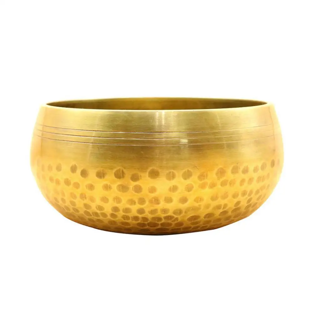 Tibetan Singing Bowls Meditation Sound Bowl Heavenly Tone For Healing And Mindful Wooden Mallet Hand-Sewn Cushion Bowl Set F