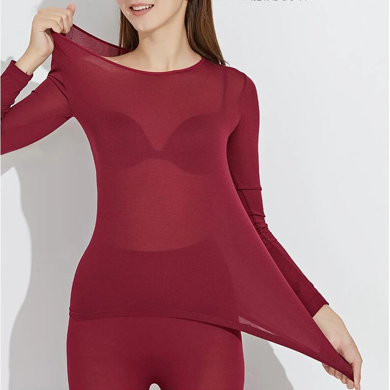 Thermal Underwear For Women Sexy Warm Long Johns For Women Seamless Winter Thermal Underwear Set Warm Thermos Clothing Women
