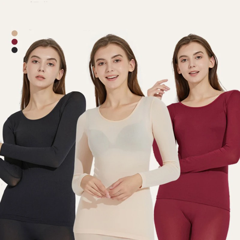 Thermal Underwear For Women Sexy Warm Long Johns For Women Seamless Winter Thermal Underwear Set Warm Thermos Clothing Women