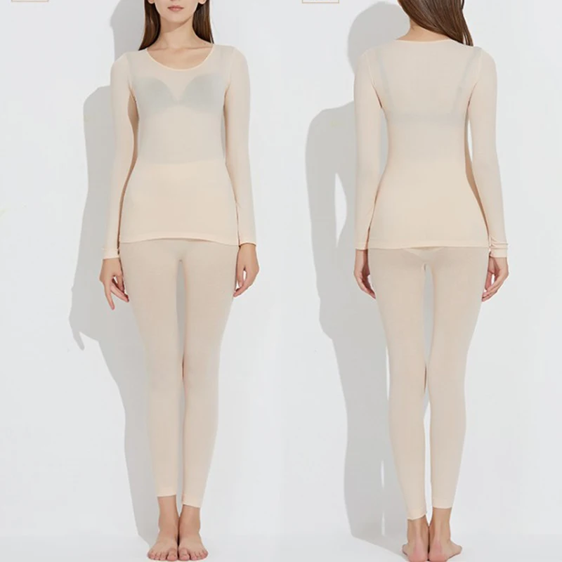 Thermal Underwear For Women Sexy Warm Long Johns For Women Seamless Winter Thermal Underwear Set Warm Thermos Clothing Women