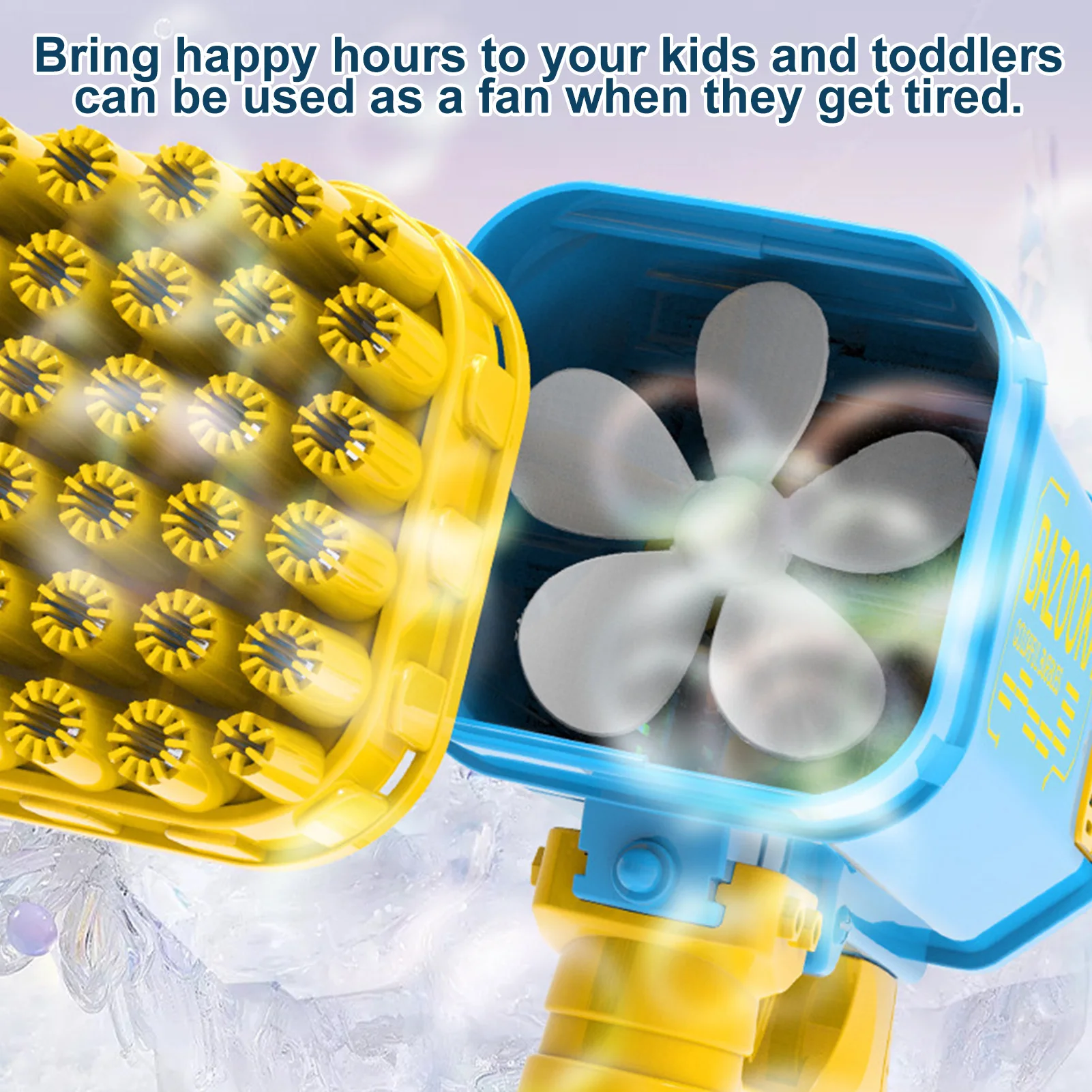 36 Holes Bubble Blower For Toddlers Electric Bubble Guns Machine For Kids Electric BubbleRocket For Party Favors Summer