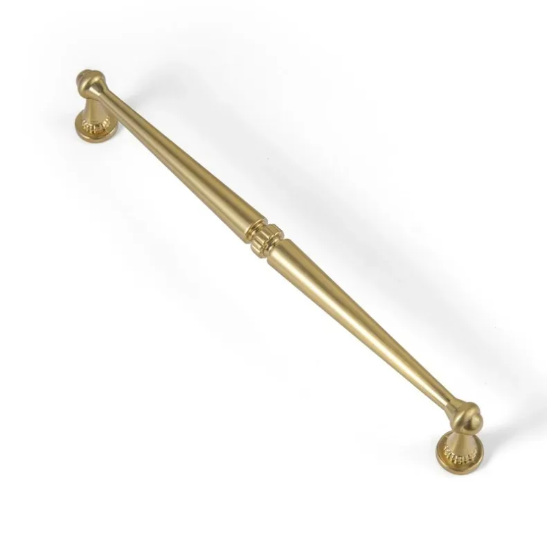 Traditional Vintage Antique Yellow Bronze Cabinet Handles Kitchen Cupboard Pulls Drawer Knobs Kitchen door handles and knobs