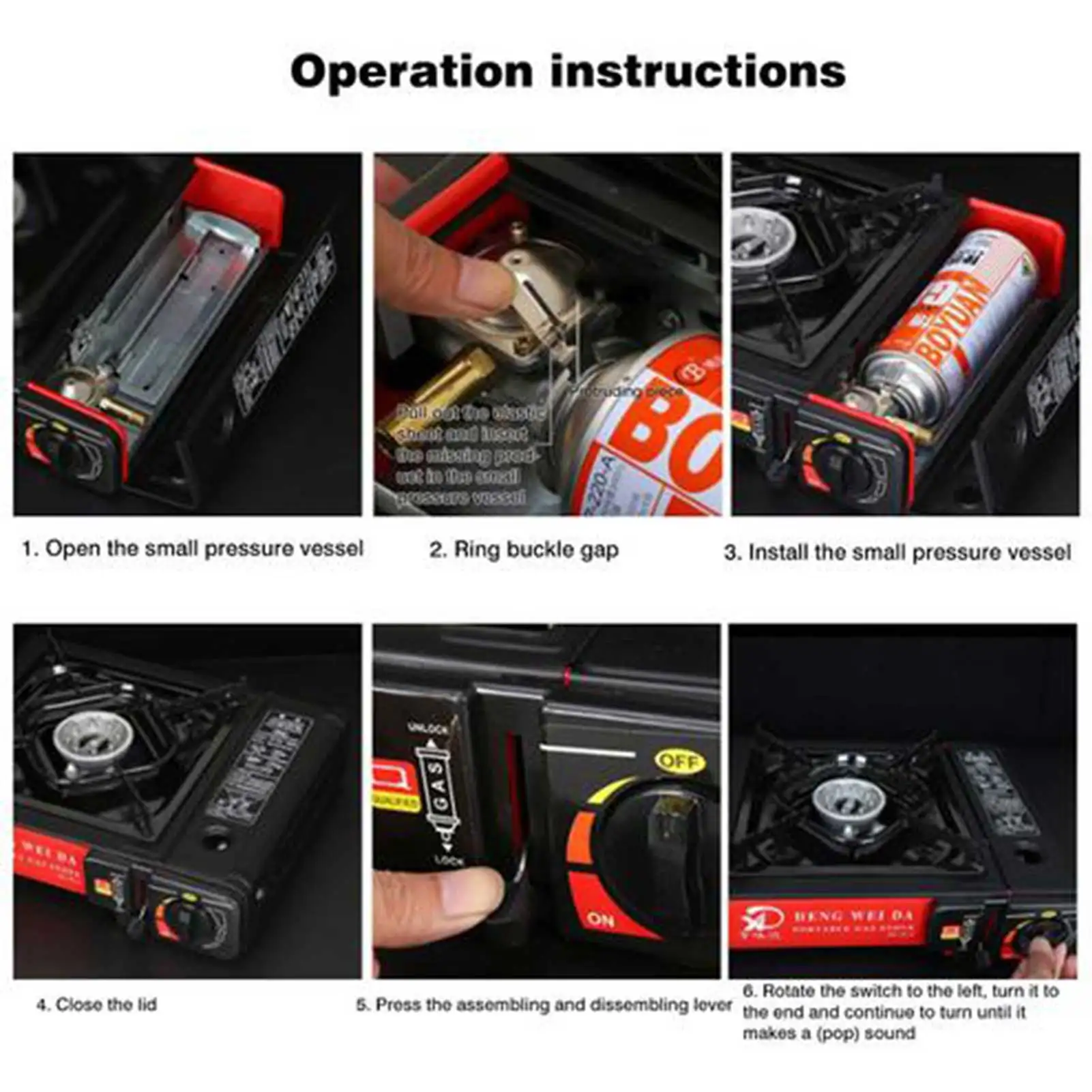 Dual-purpose Portable Cassette Stove Dual-purpose Portable Outdoor Cassettes Stove Camping Cooking Stove For Outdoor Camping