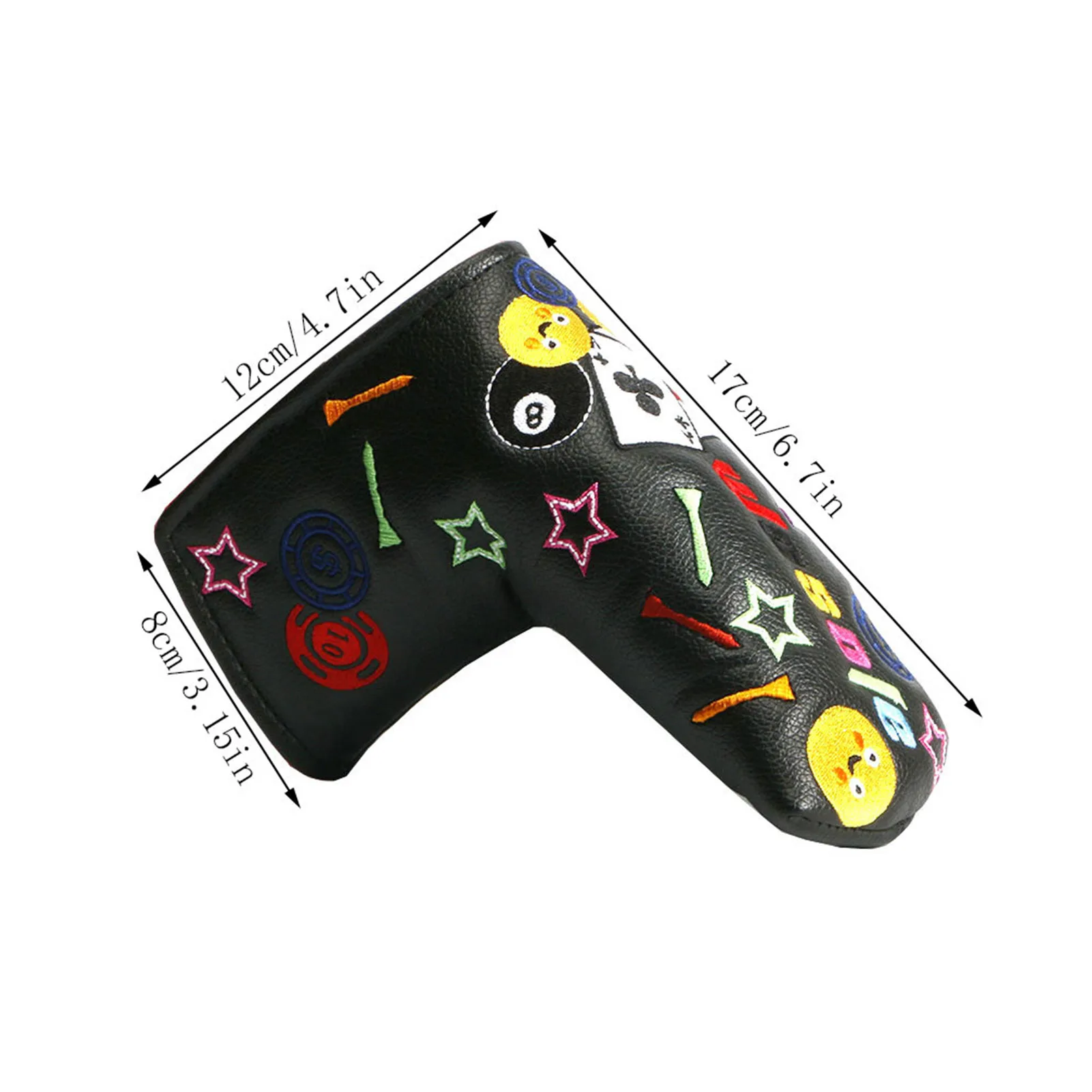 Golf Club Head Cover Golf Club Cover Protective Headcover Sleek Design Golf Accessories For Modern Straight Putters Half Circle