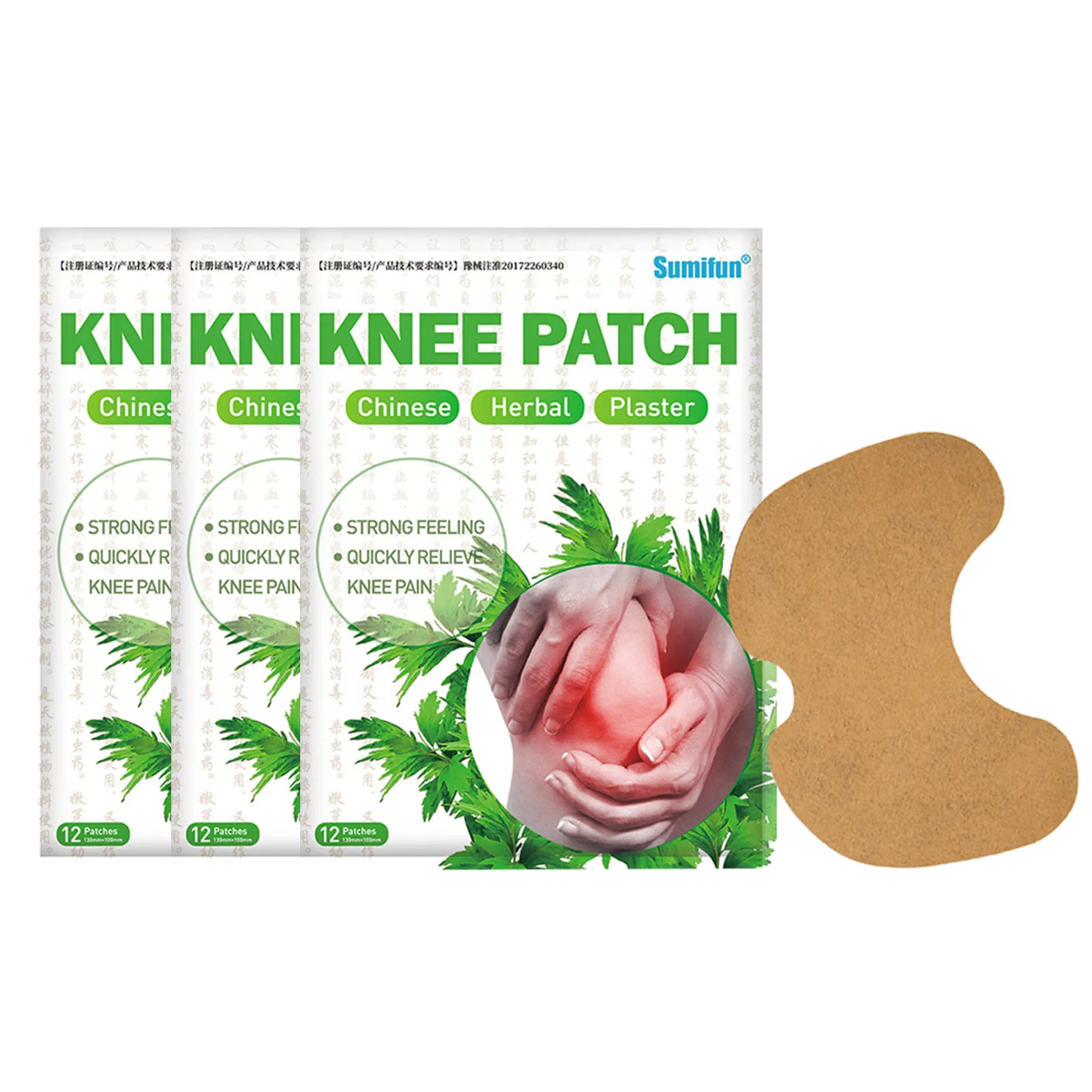 12/36 pcs Knee Sore Patch Pain Relieving Patch Reduce Iammation Self-Heating Sticker Cold Protection Wormwood Body Patch