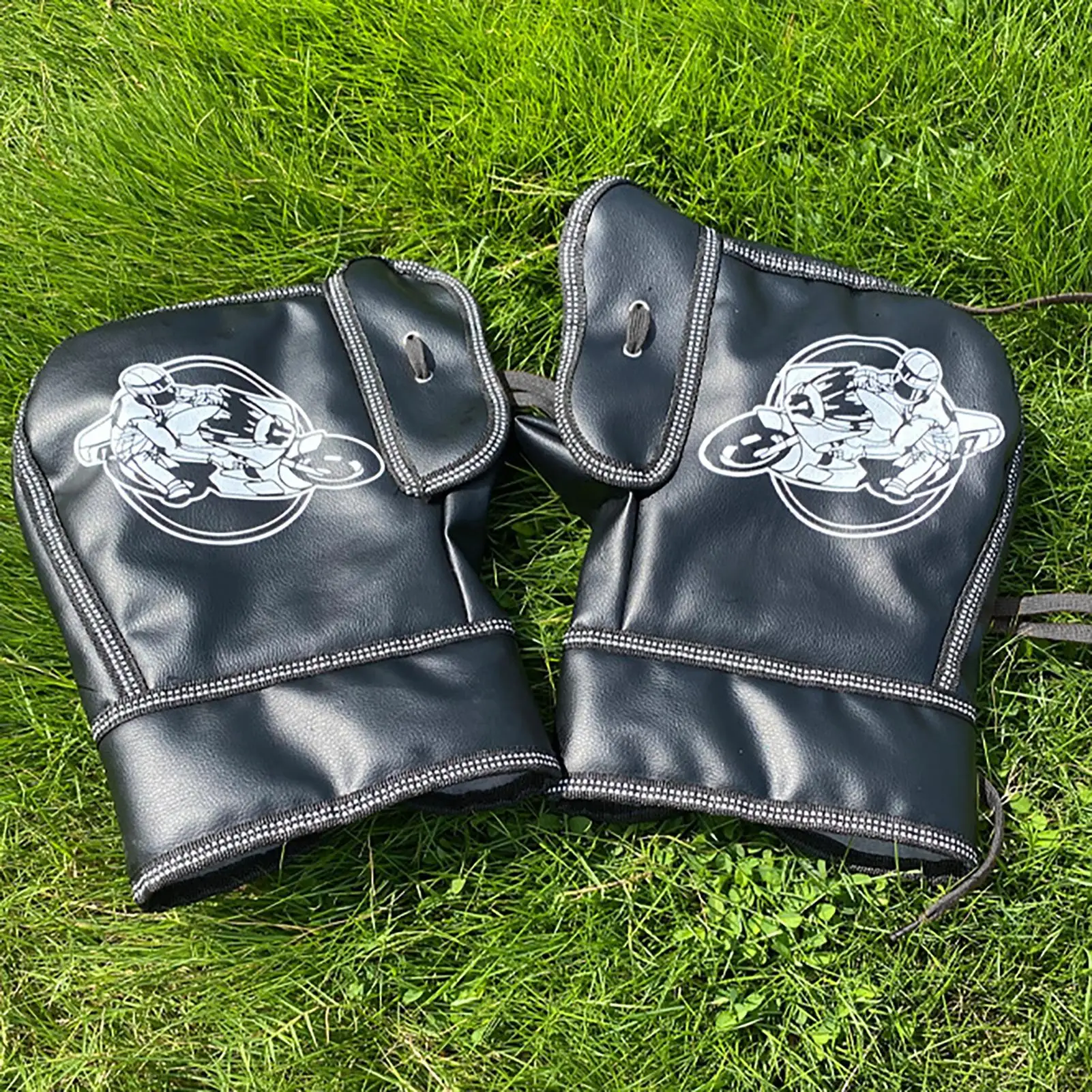 Motorcycle Handlebar Muffs Thickened Snowmobile Hand Warmers Waterproof Windproof Winter Warm Gloves Handlebar Muff For