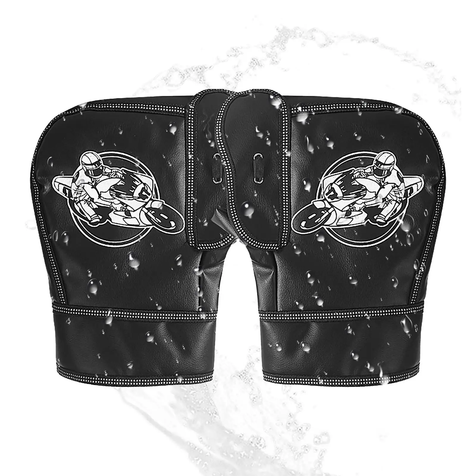 Motorcycle Handlebar Muffs Thickened Snowmobile Hand Warmers Waterproof Windproof Winter Warm Gloves Handlebar Muff For