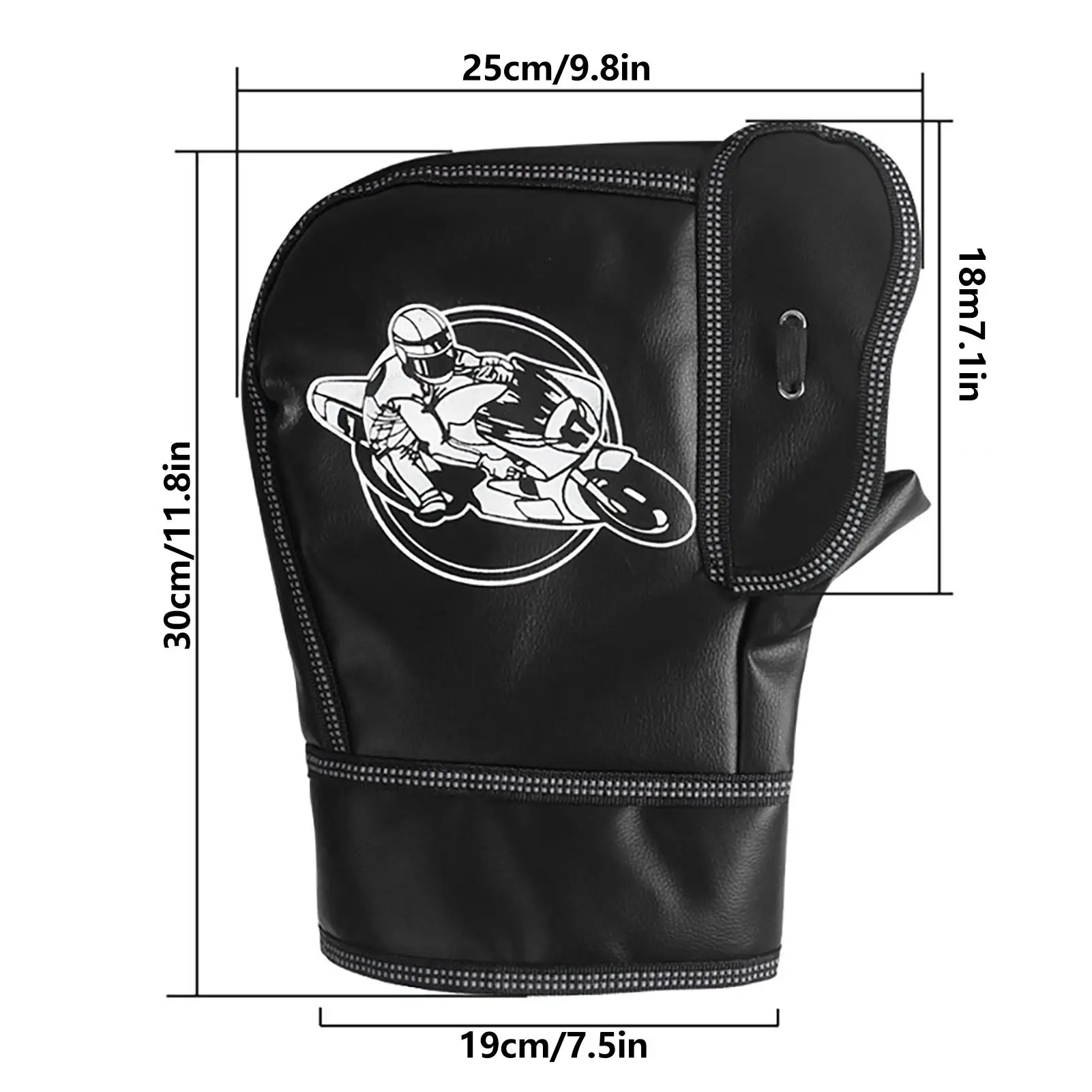 Motorcycle Handlebar Muffs Thickened Snowmobile Hand Warmers Waterproof Windproof Winter Warm Gloves Handlebar Muff For