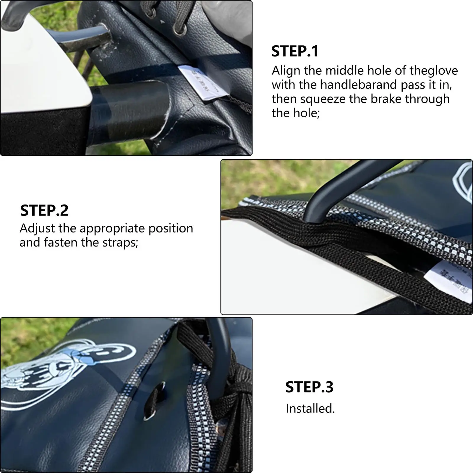 Motorcycle Handlebar Muffs Thickened Snowmobile Hand Warmers Waterproof Windproof Winter Warm Gloves Handlebar Muff For