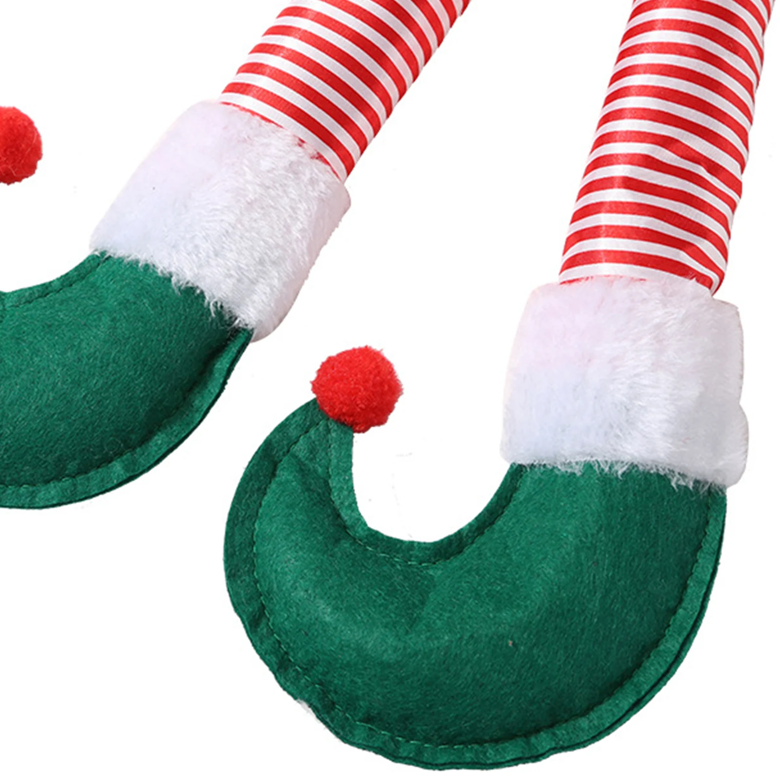 Elf Legs Christmas Tree Decorations Plush Santa Elf Leg Christmas Tree Ornament Stuffed Legs Stuck In Tree For Home Party