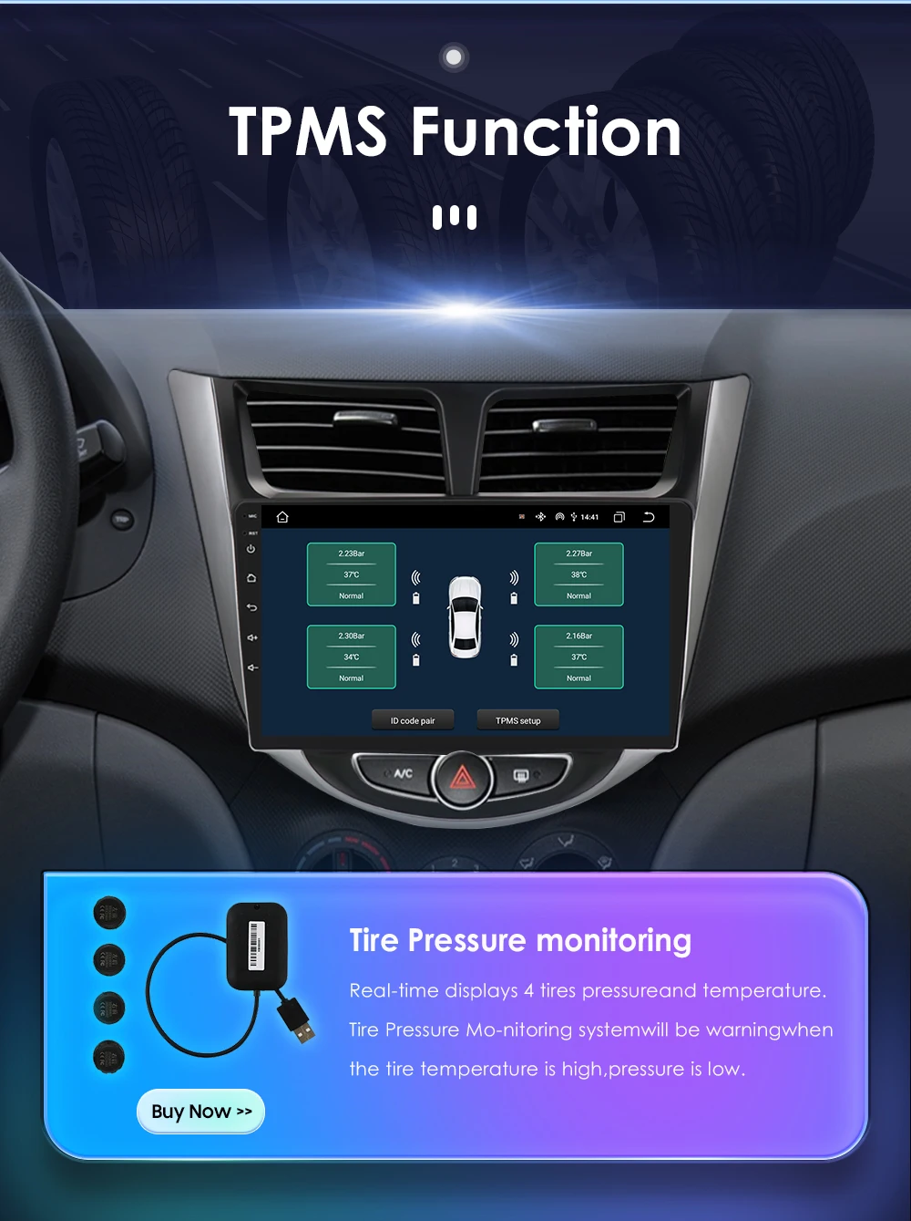 Hizpo Android 13 Car Stereo Radio For Hyundai Solaris Accent Verna 2010-2016 Multimedia Video Player Navigaion GPS 2 Din 4G LTE