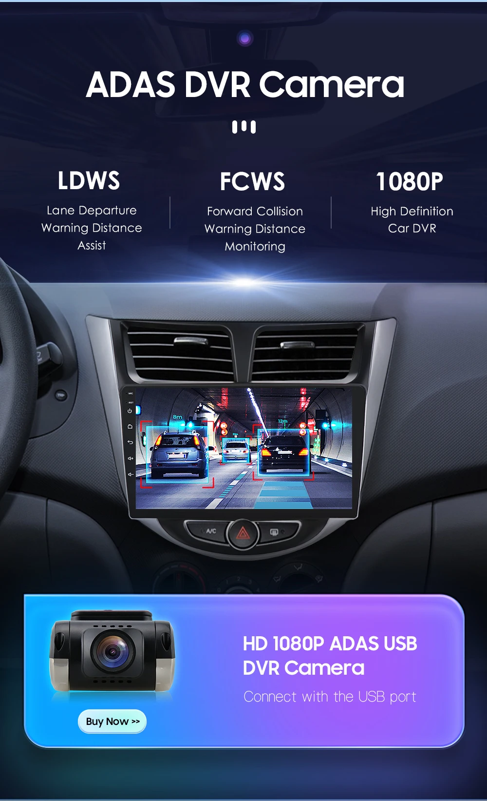 Hizpo Android 13 Car Stereo Radio For Hyundai Solaris Accent Verna 2010-2016 Multimedia Video Player Navigaion GPS 2 Din 4G LTE