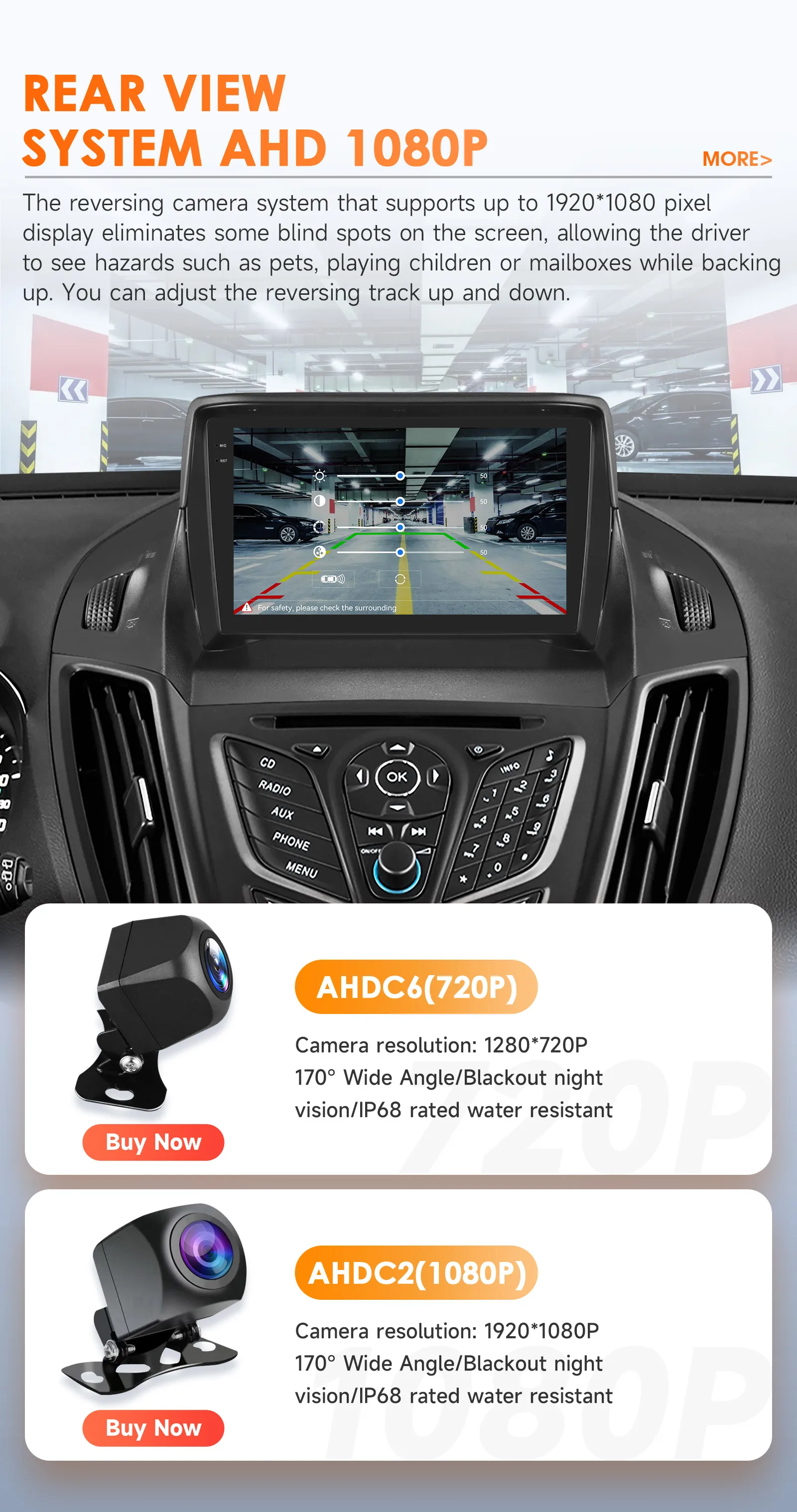 Hizpo Car Radio 2 Din Multimedia Player For Ford Kuga 2 Escape 2013-2017 9'' Android Auto Stereo GPS Navigation DSP RDS AI Voice