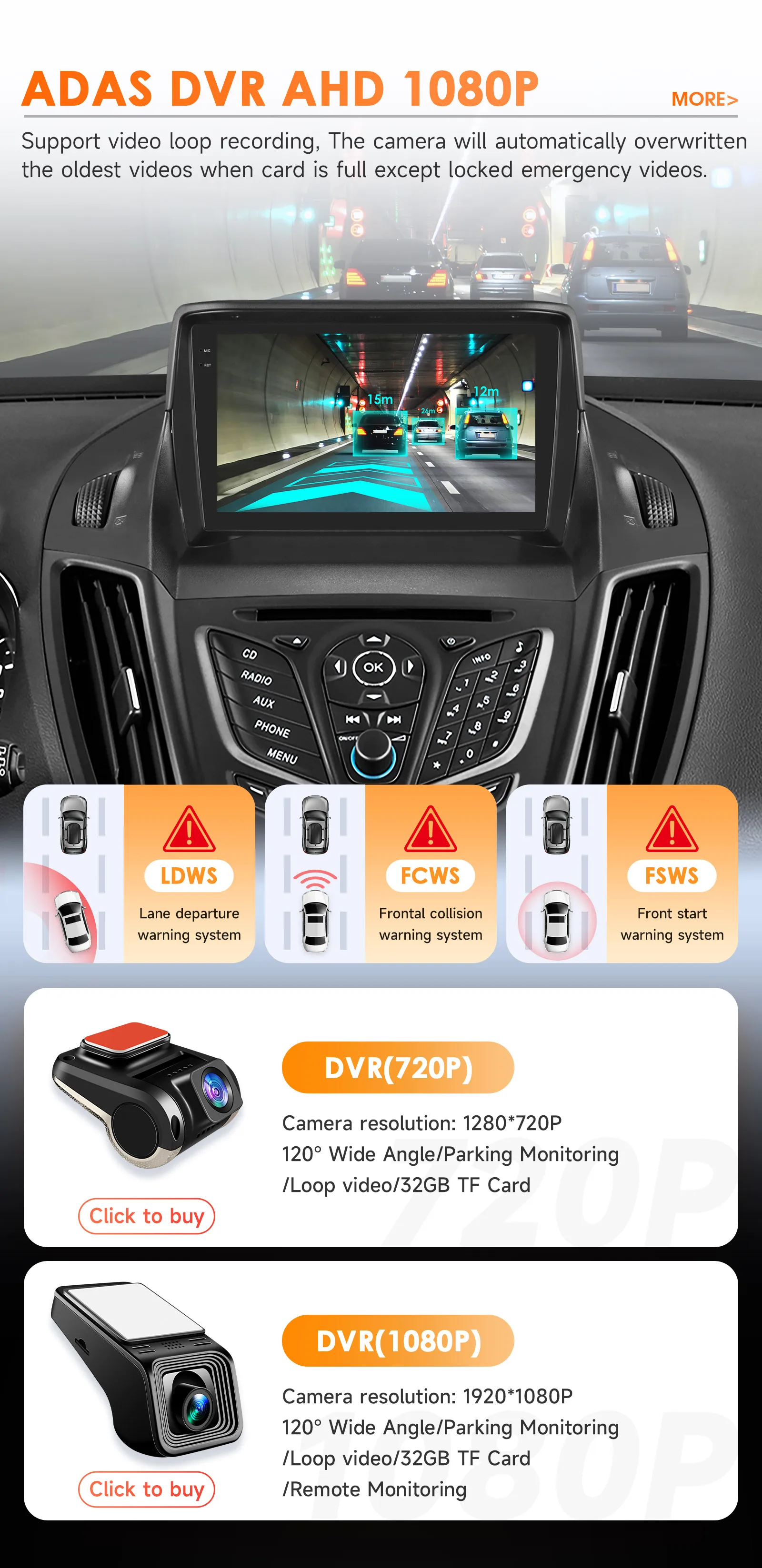 Hizpo Car Radio 2 Din Multimedia Player For Ford Kuga 2 Escape 2013-2017 9'' Android Auto Stereo GPS Navigation DSP RDS AI Voice
