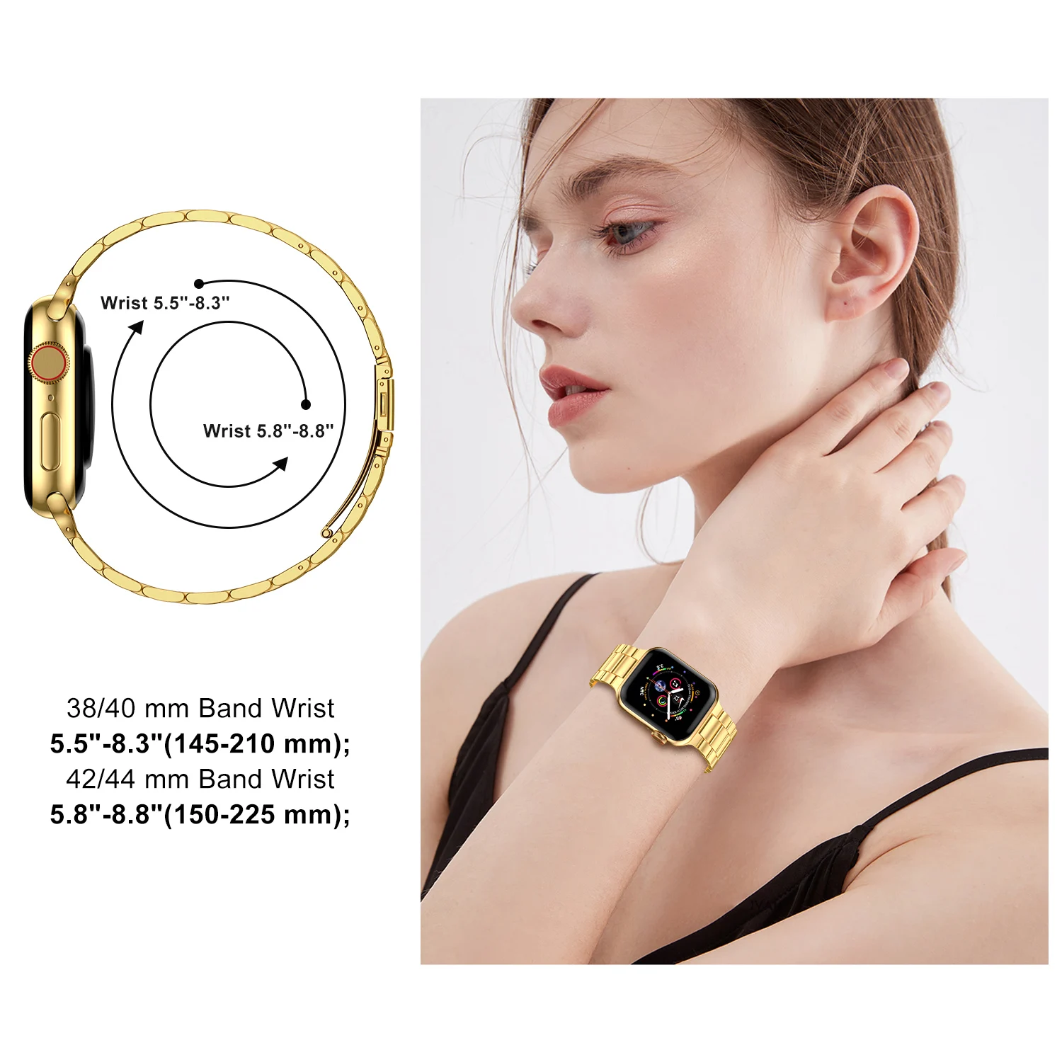 Stainless Steel Strap For Apple Watch Ultra4 Band 49mm Smart Watch Metal Bracelet iWatch 12 11 7 6 5 4 SE 8 45mm 38mm 40mm 44mm