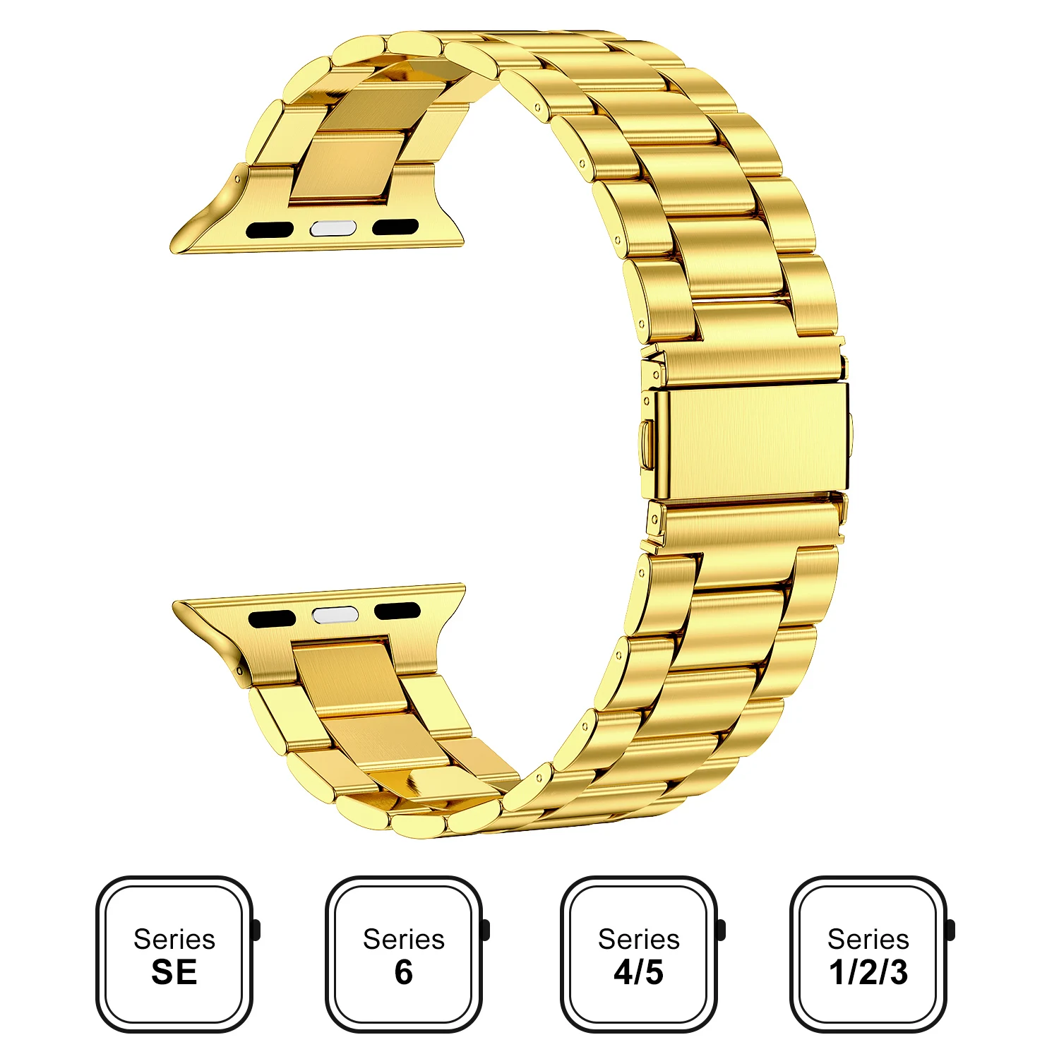 Stainless Steel Strap For Apple Watch Ultra4 Band 49mm Smart Watch Metal Bracelet iWatch 12 11 7 6 5 4 SE 8 45mm 38mm 40mm 44mm