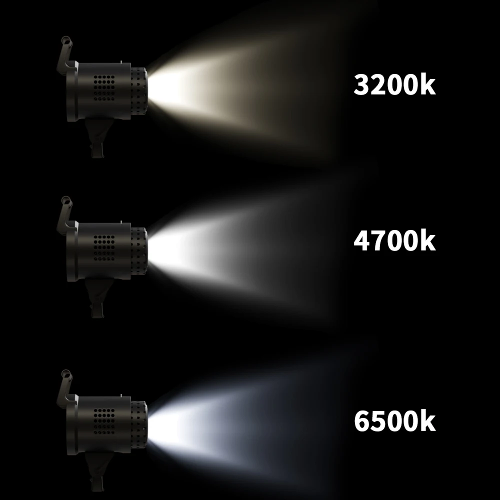 Bowens Video Studio Kit 135W Photography Light Kit LED Lamp Flash Studio New Year Lighting 3000-6000K 3 Color