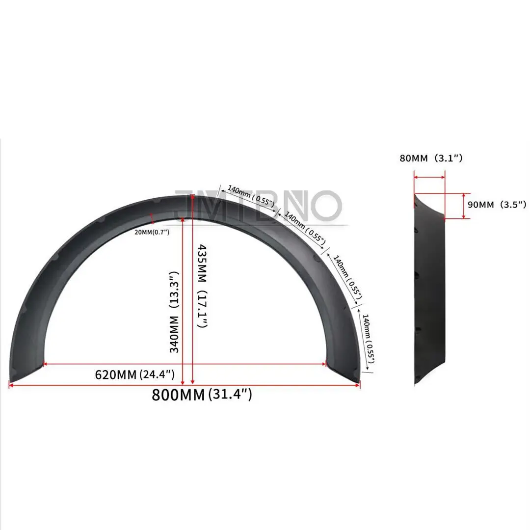 4Pcs Flexible Universal Car Wide Fender Flare Wheel Arches Flare Extension For Mercedes Benz W204 W205 For BMW F32 F36 E90 E92
