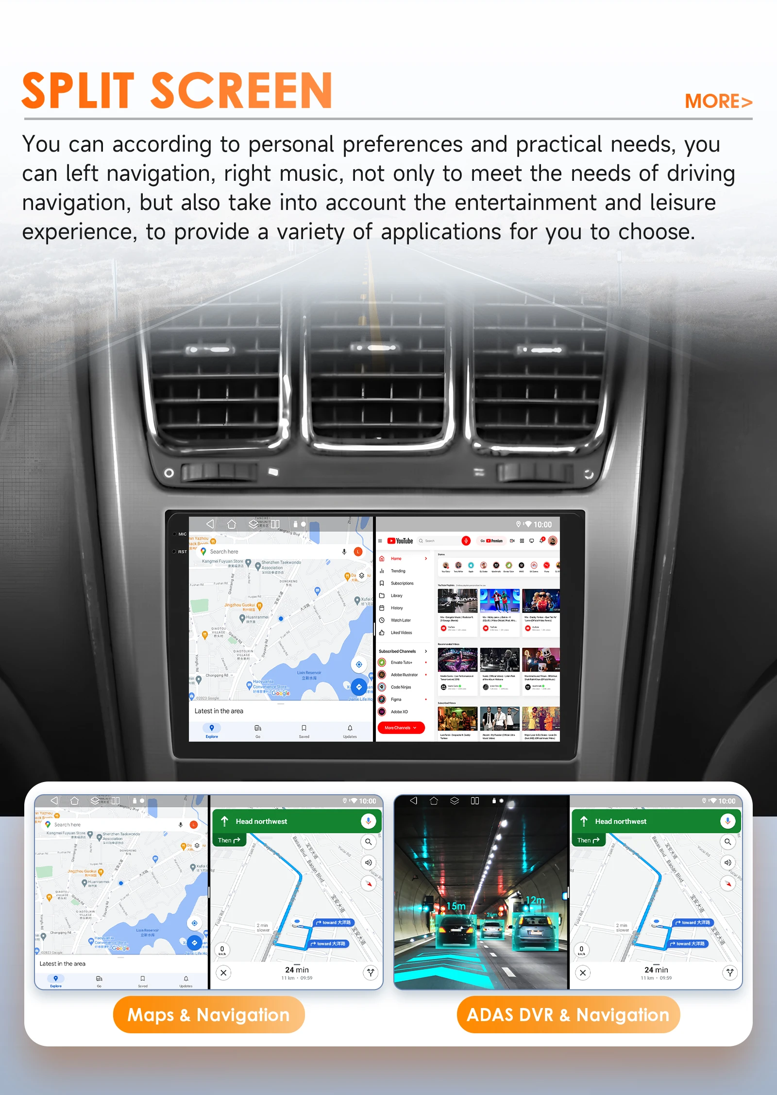 Hizpo Android Car Radio Stereo for Chevrolet Silverado GMC Sierra Impala Traverse Avalanche Yukon Acadia Savana GPS Multimedia