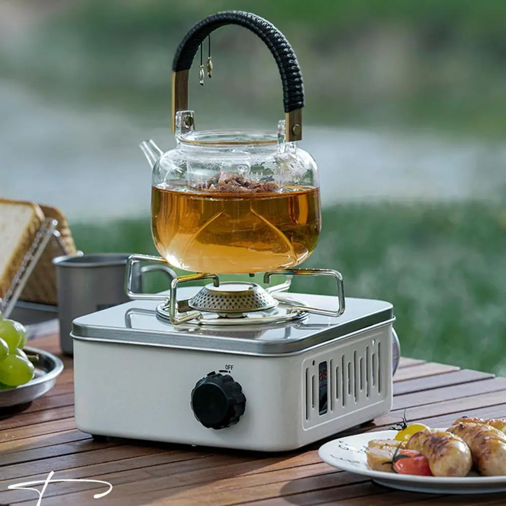Cassette Furnace Outdoor Portable Gas Stove Travel Camping Picnic Fondue Cassette Furnace Mini Burner BBQ Barbecue Hiking