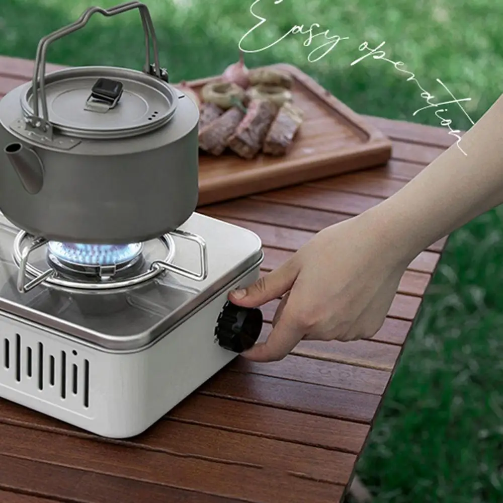 Cassette Furnace Outdoor Portable Gas Stove Travel Camping Picnic Fondue Cassette Furnace Mini Burner BBQ Barbecue Hiking