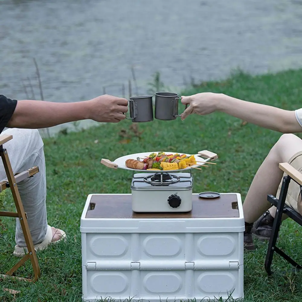 Cassette Furnace Outdoor Portable Gas Stove Travel Camping Picnic Fondue Cassette Furnace Mini Burner BBQ Barbecue Hiking