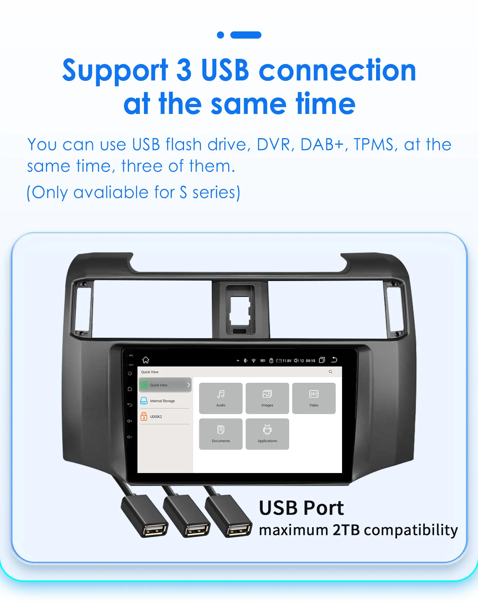 Hizpo 9inch Android Car radio For Toyota 4Runner 2009-2019 4 Runner Multimedia Video Player GPS Navi Stereo 4G WIFI Carplay 2din