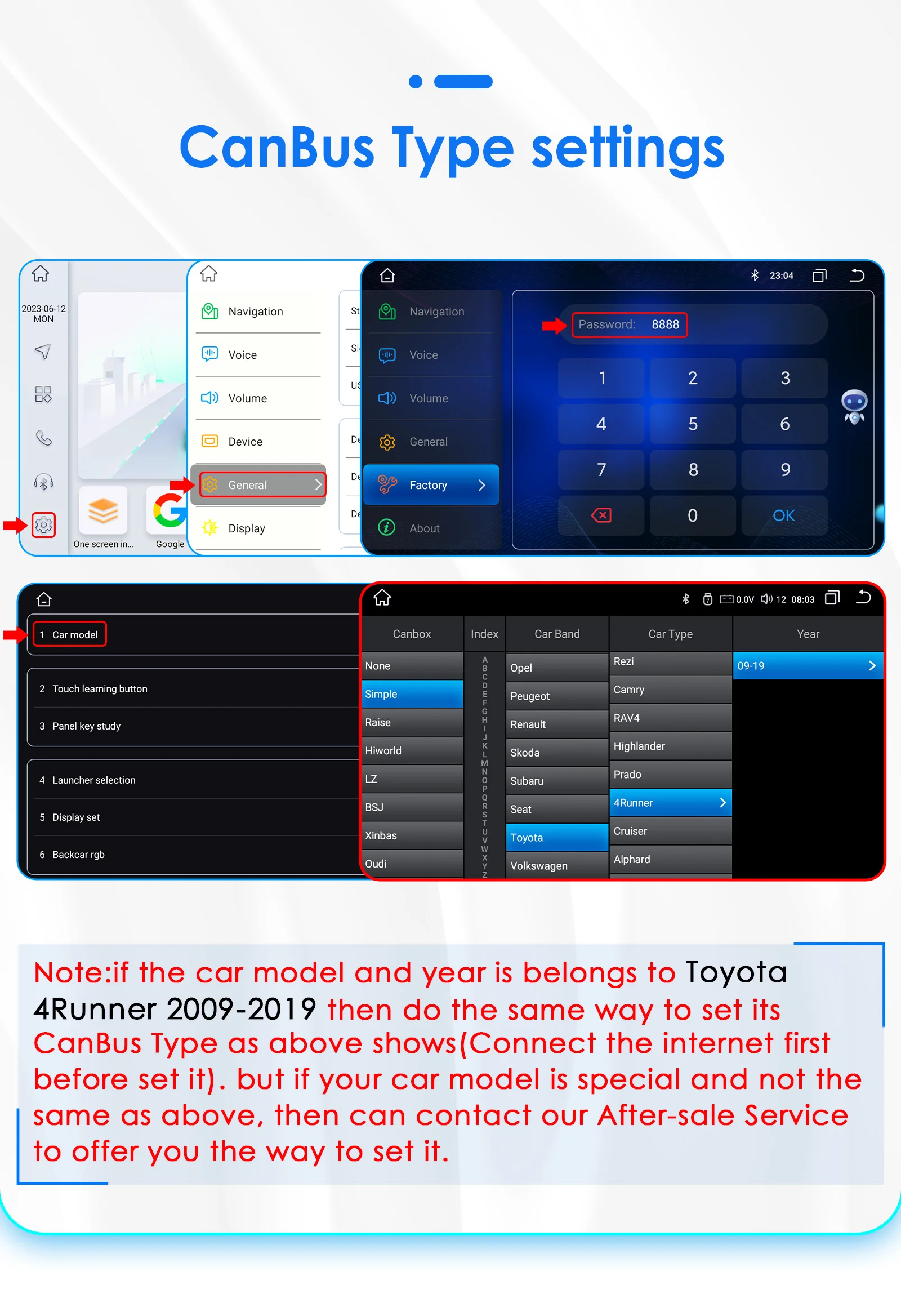 Hizpo 9inch Android Car radio For Toyota 4Runner 2009-2019 4 Runner Multimedia Video Player GPS Navi Stereo 4G WIFI Carplay 2din