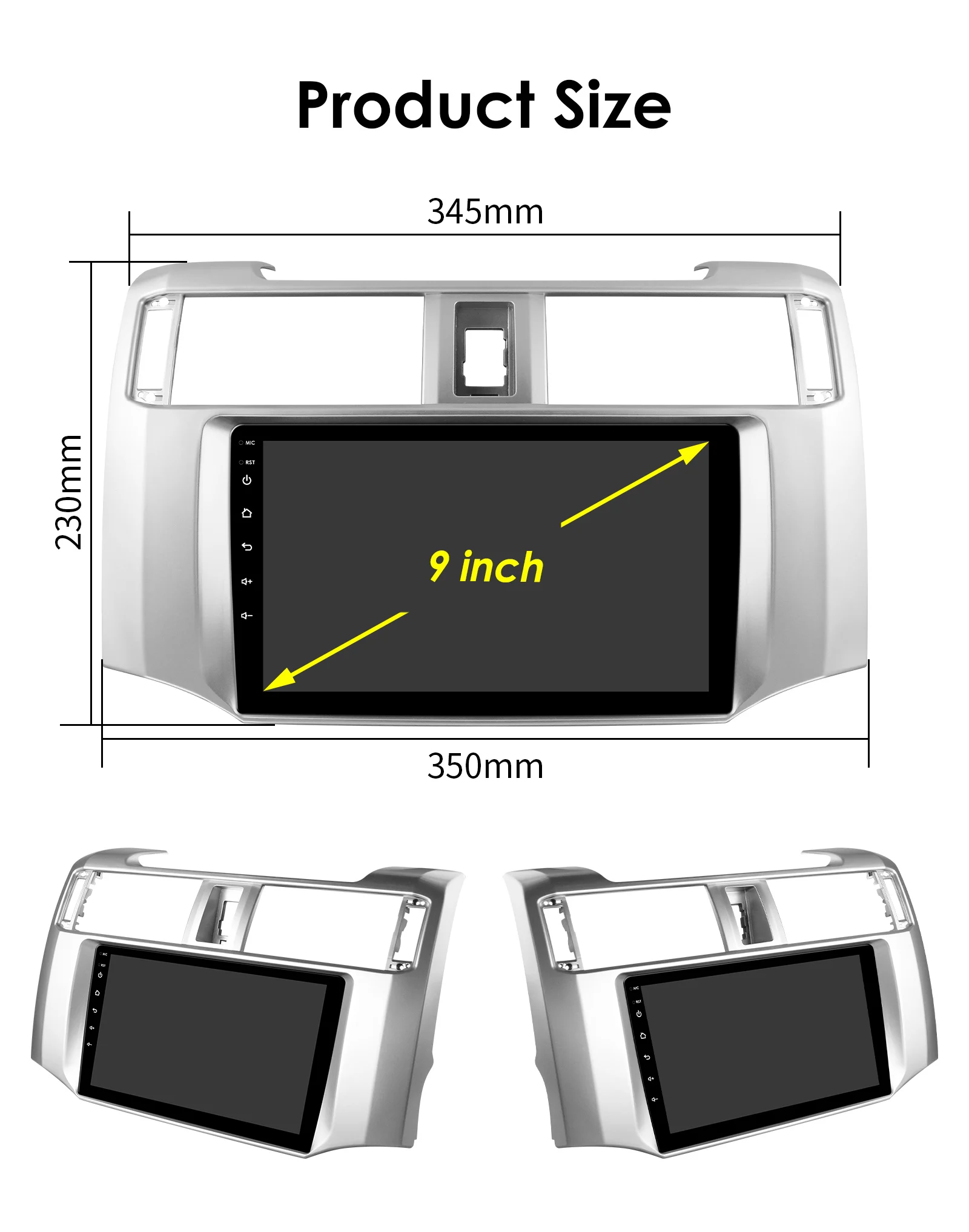 Hizpo 9inch Android Car radio For Toyota 4Runner 2009-2019 4 Runner Multimedia Video Player GPS Navi Stereo 4G WIFI Carplay 2din
