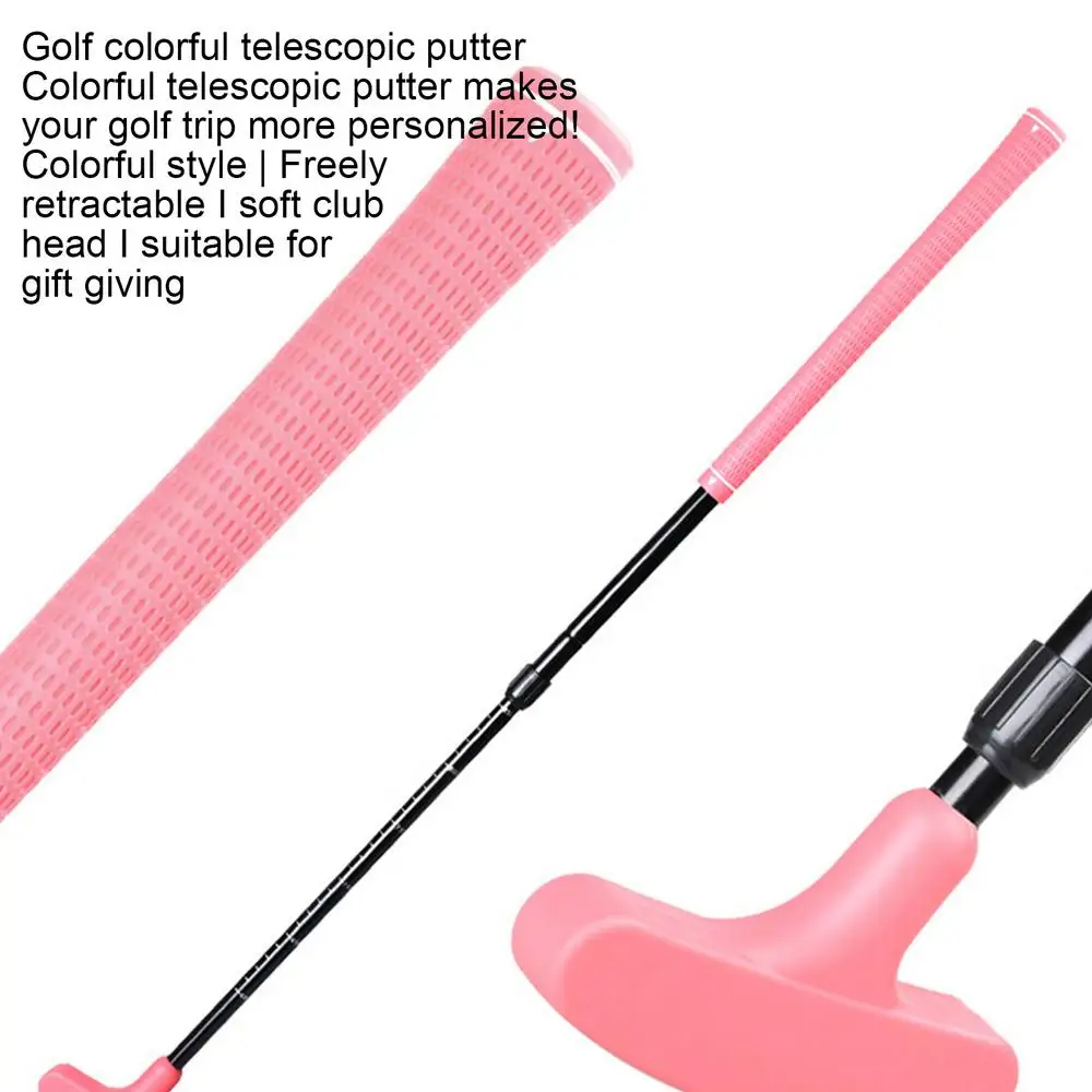 Golf Putter Clubs Right & Left Handed Golf Clubs Telescoping Adjustable Golf Grips Club For Kids Adults Golf Putter Training Aid