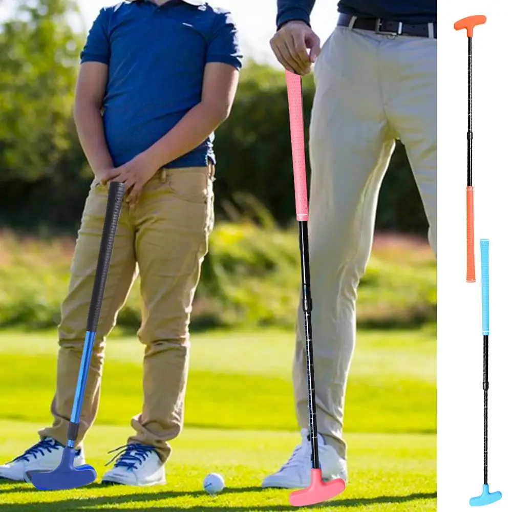 Golf Putter Clubs Right & Left Handed Golf Clubs Telescoping Adjustable Golf Grips Club For Kids Adults Golf Putter Training Aid