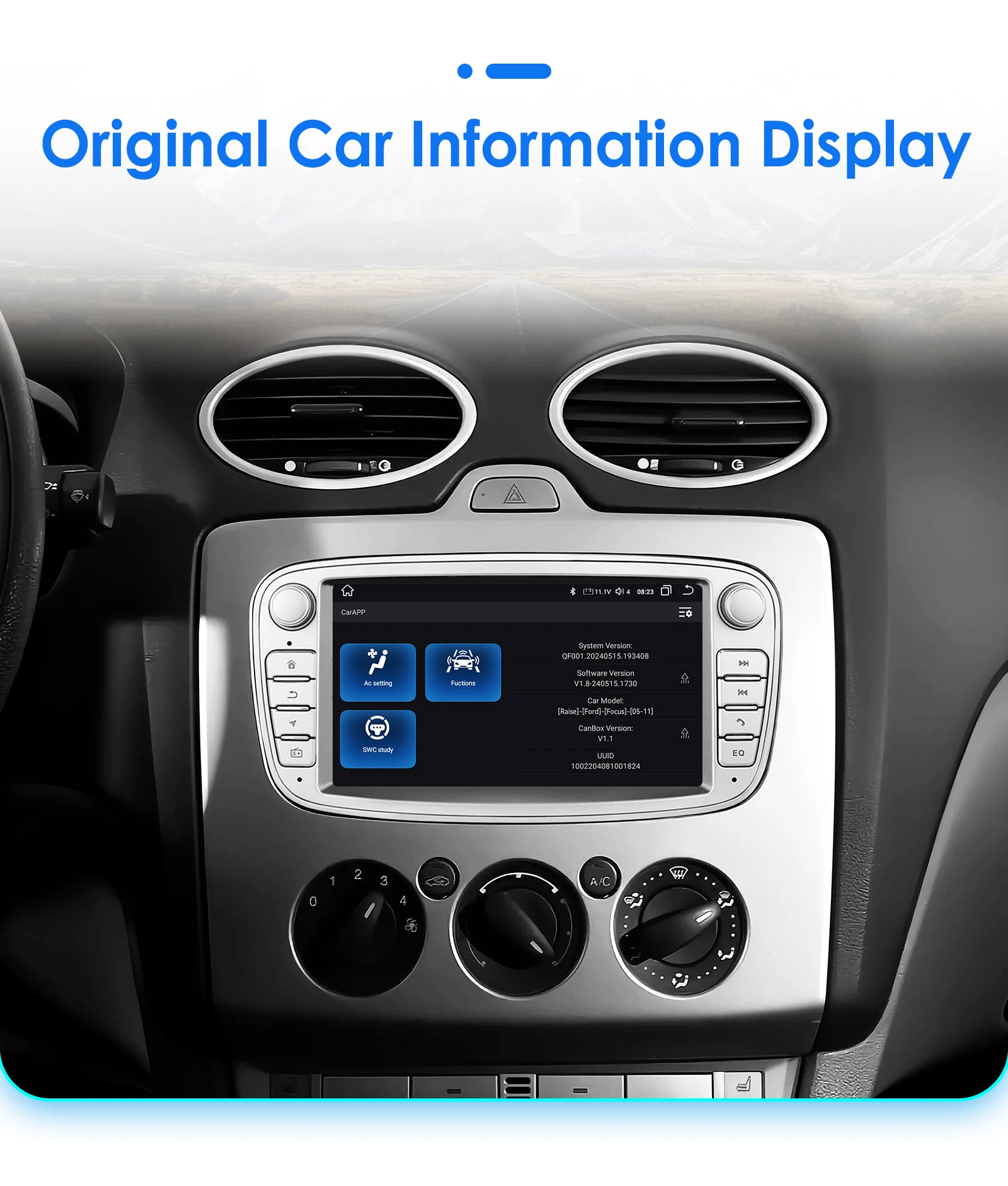 Android 12 Car Radio For ford mondeo/Focus/S-Max/GalaxyC-Max Car Radio Multimedia Video Player Navigation GPS Carplay 7862