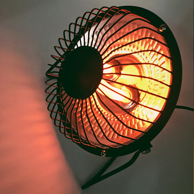 Electric Heaters Promotion Mute Students Office Home Desktop Heater Mini Quartz Tube Type Small Solar Heater Stove Electric Fan