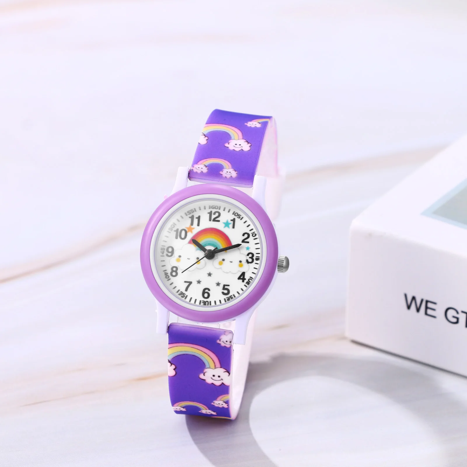 LANCARDO Rainbow Silicone Jelly Watch Sport Digital Dial Analog Quartz Teen Boys Girls Students School Graduation Gift