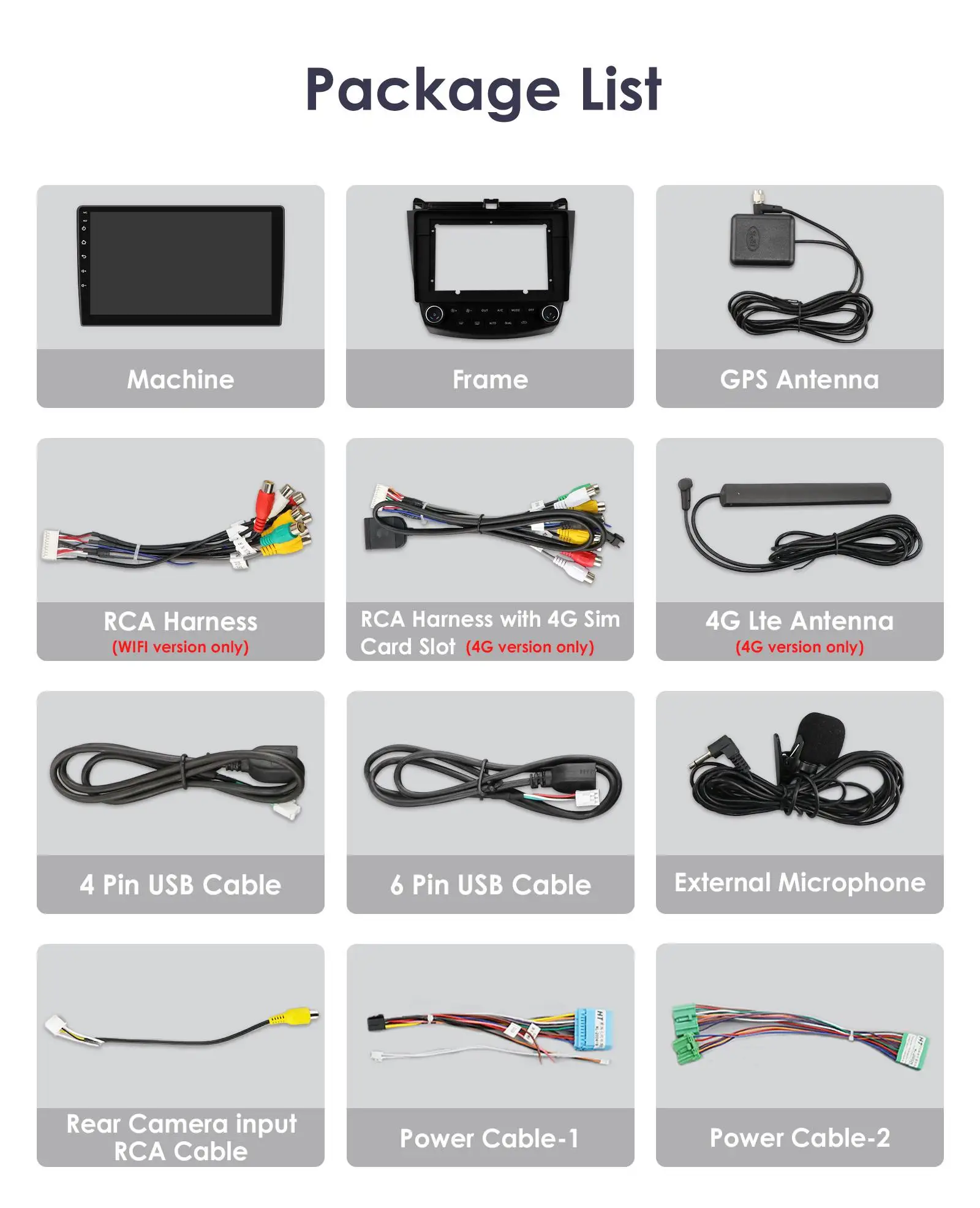 6G 128G Android 13 Autoradio For Honda ACCORD 7 2003-2007 multimedia Video player GPS navi Carplay 4G car intelligent system SWC