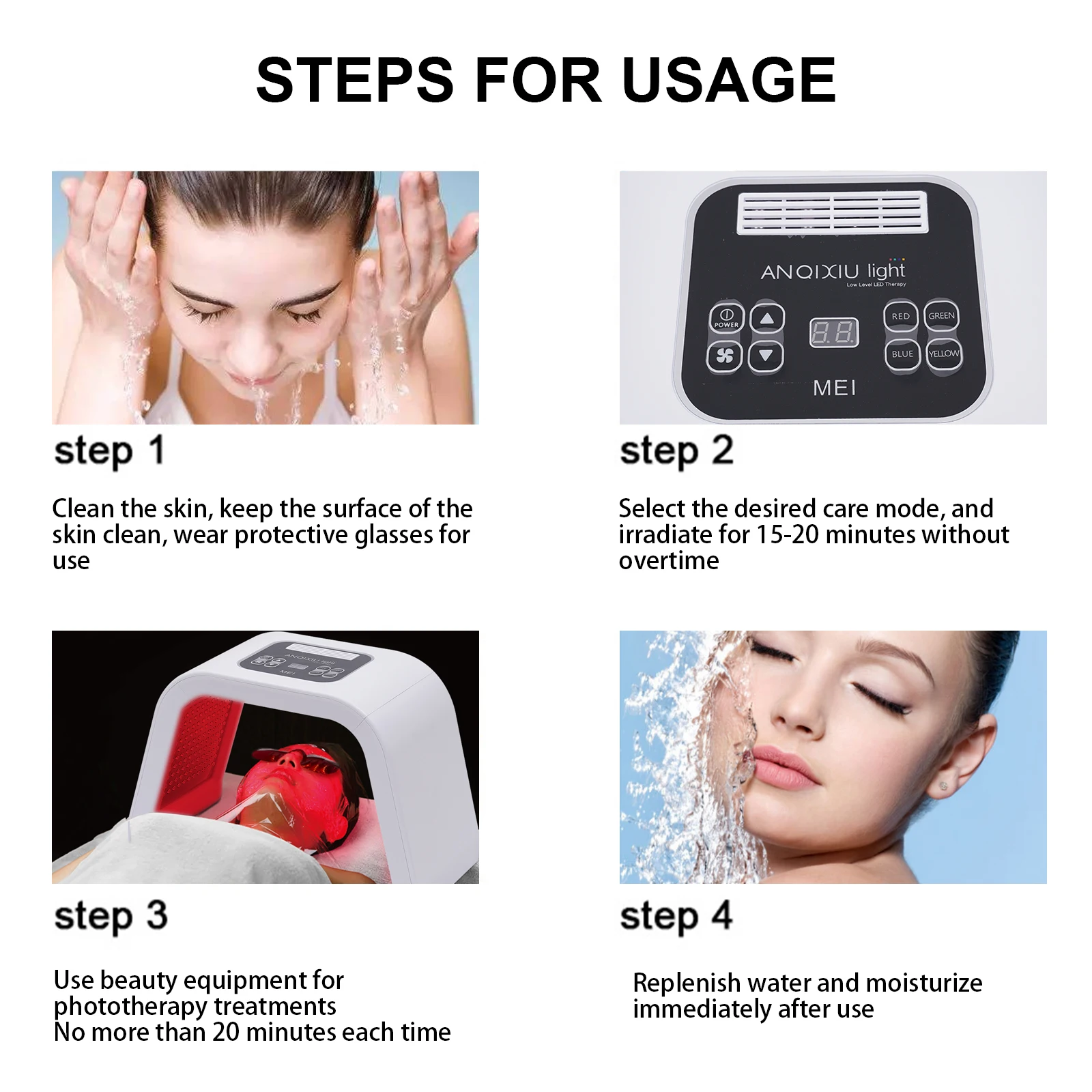 7 Colours Light Treatment Mask Beauty Light Therapy Face Mask PDT Skincare Machine for Skin Rejuvenation Face Mask Therapy