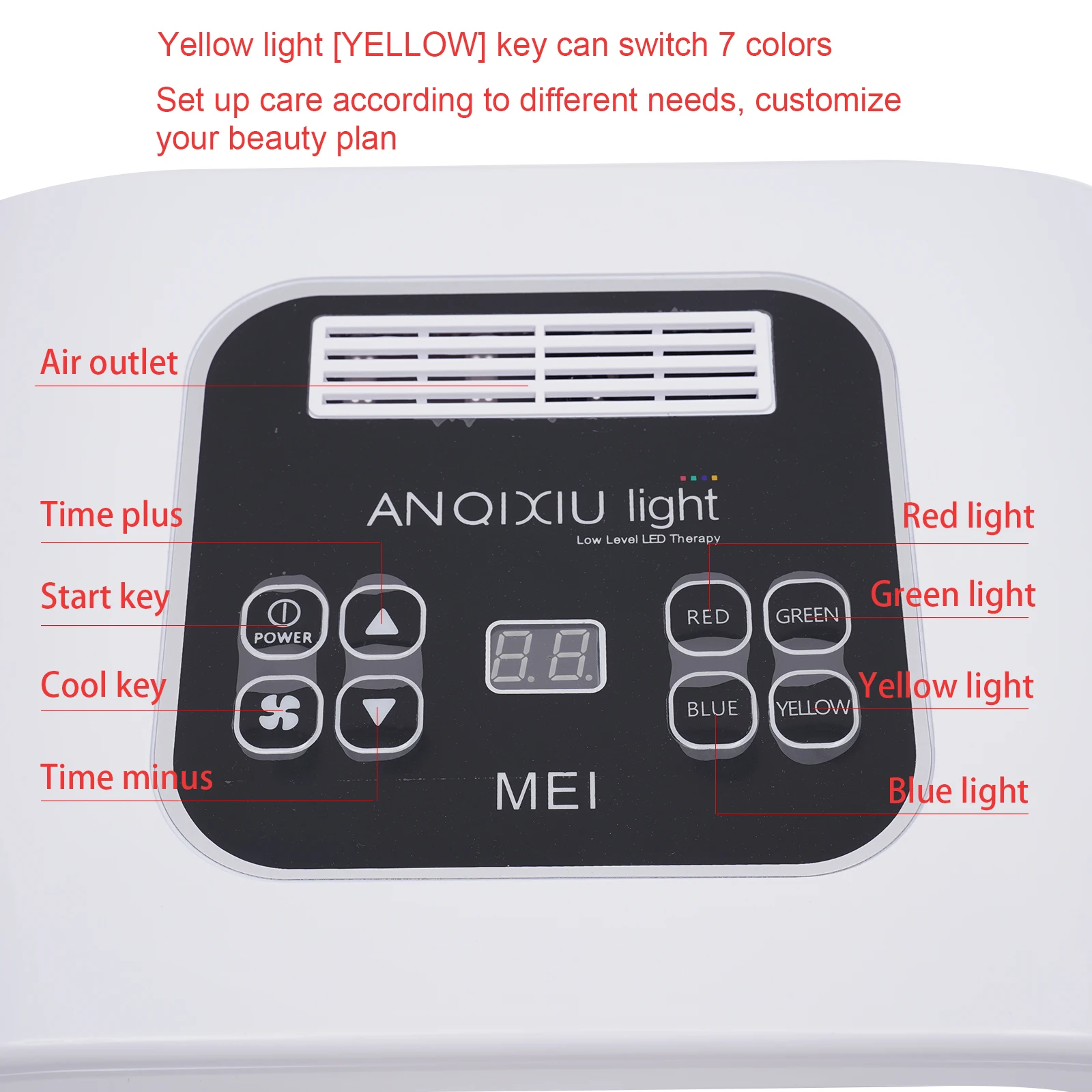 7 Colours Light Treatment Mask Beauty Light Therapy Face Mask PDT Skincare Machine for Skin Rejuvenation Face Mask Therapy